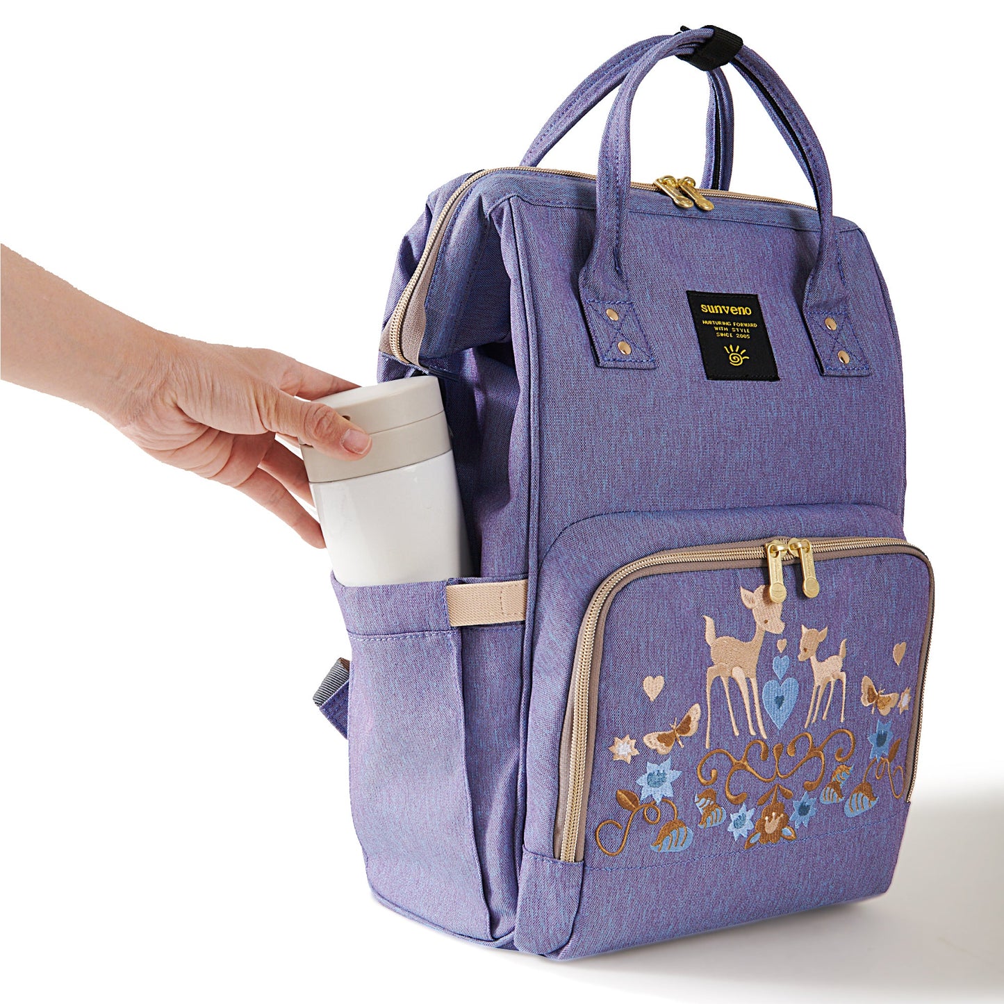 Classic Embroidered Diaper Backpack